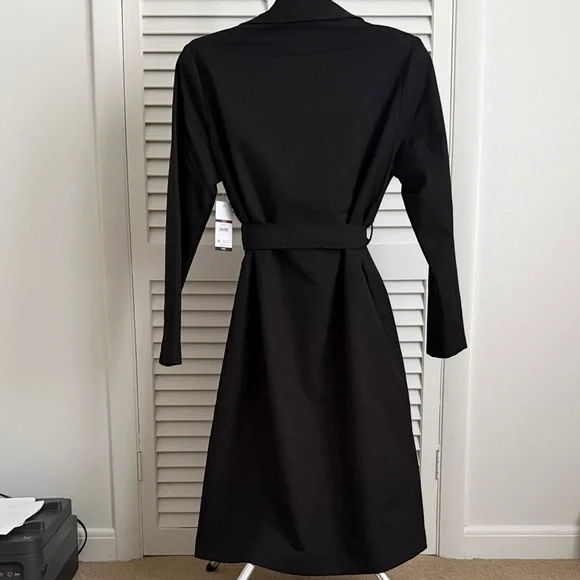 Sofia Vergara Classic Black Trench Coat - Picture 5 of 7